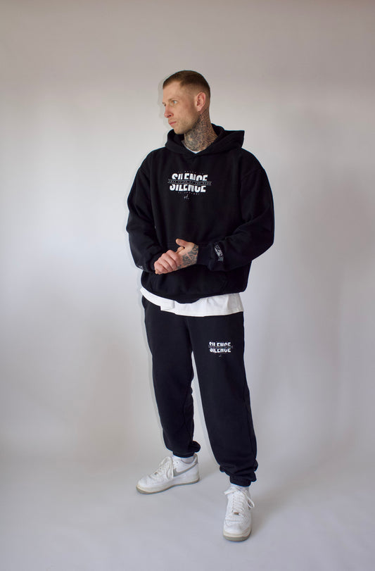 vi. BUILD IN SILENCE Oversized Hoodie men